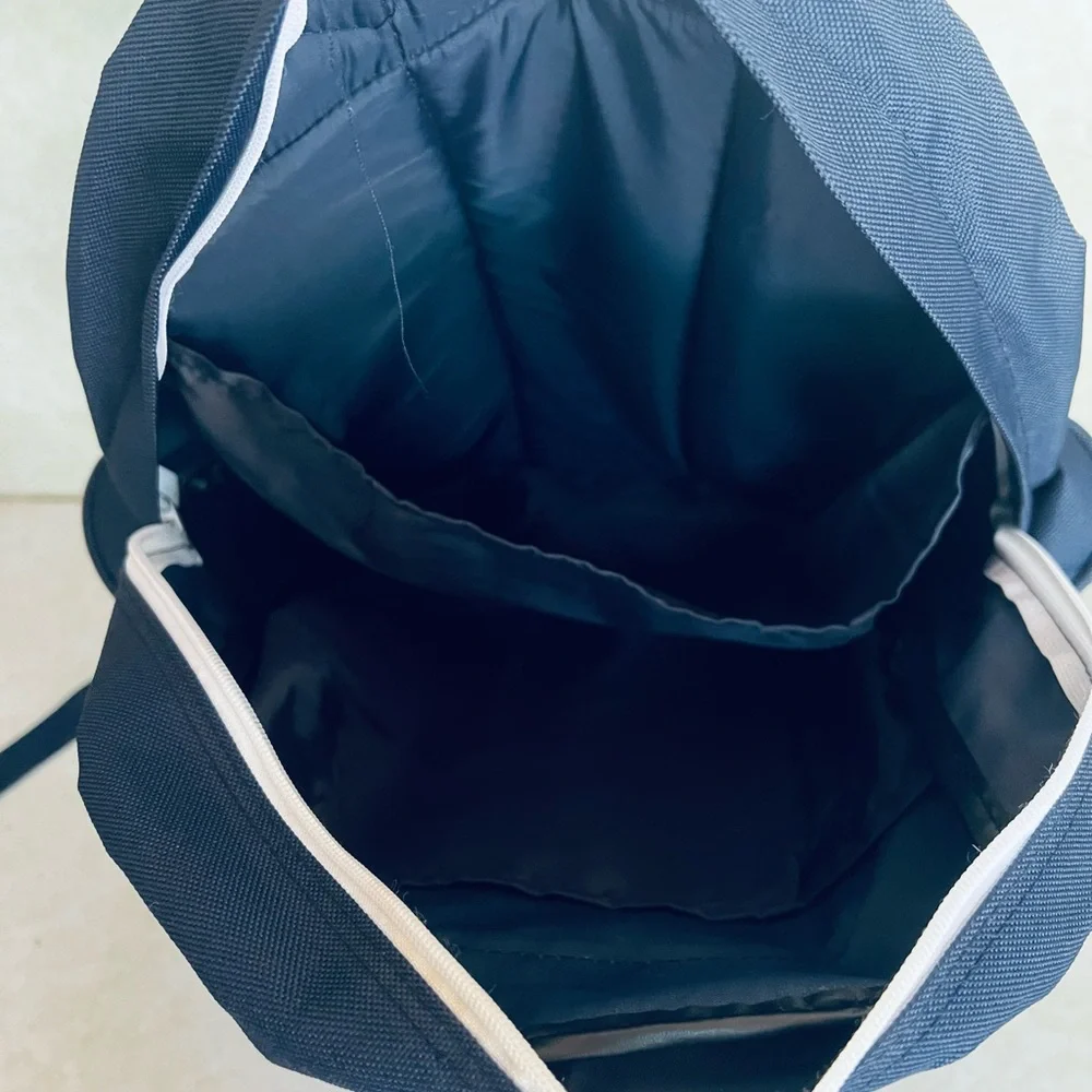 Baby Bjorn Navy Blue diaper and two bottle baby backpack.